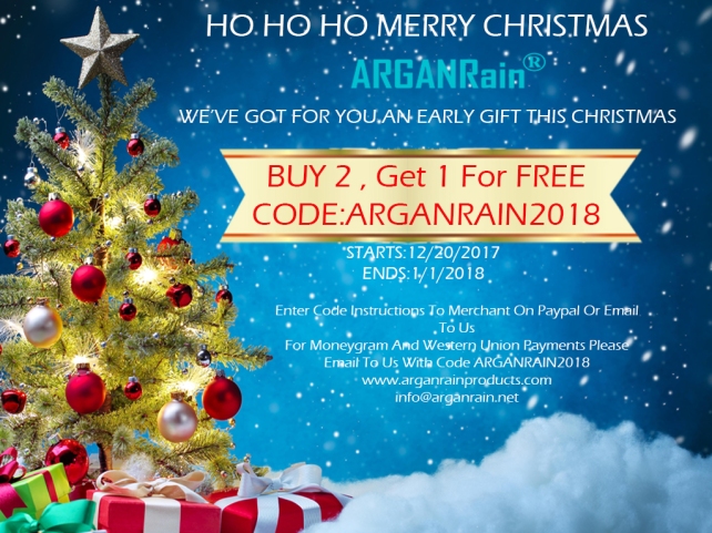 arganrain products christmas offer